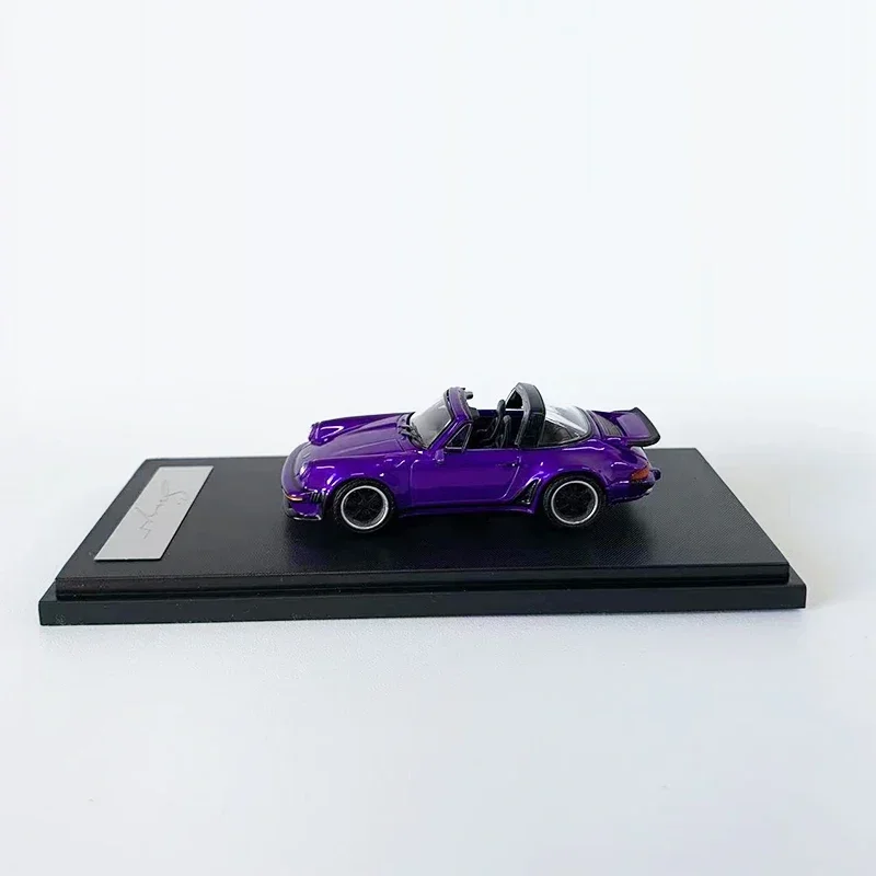 Rhino 1:64 Toy Model Car Singer Turbo Study 930 Cabriolet Alloy Vehicle Collection -Purple