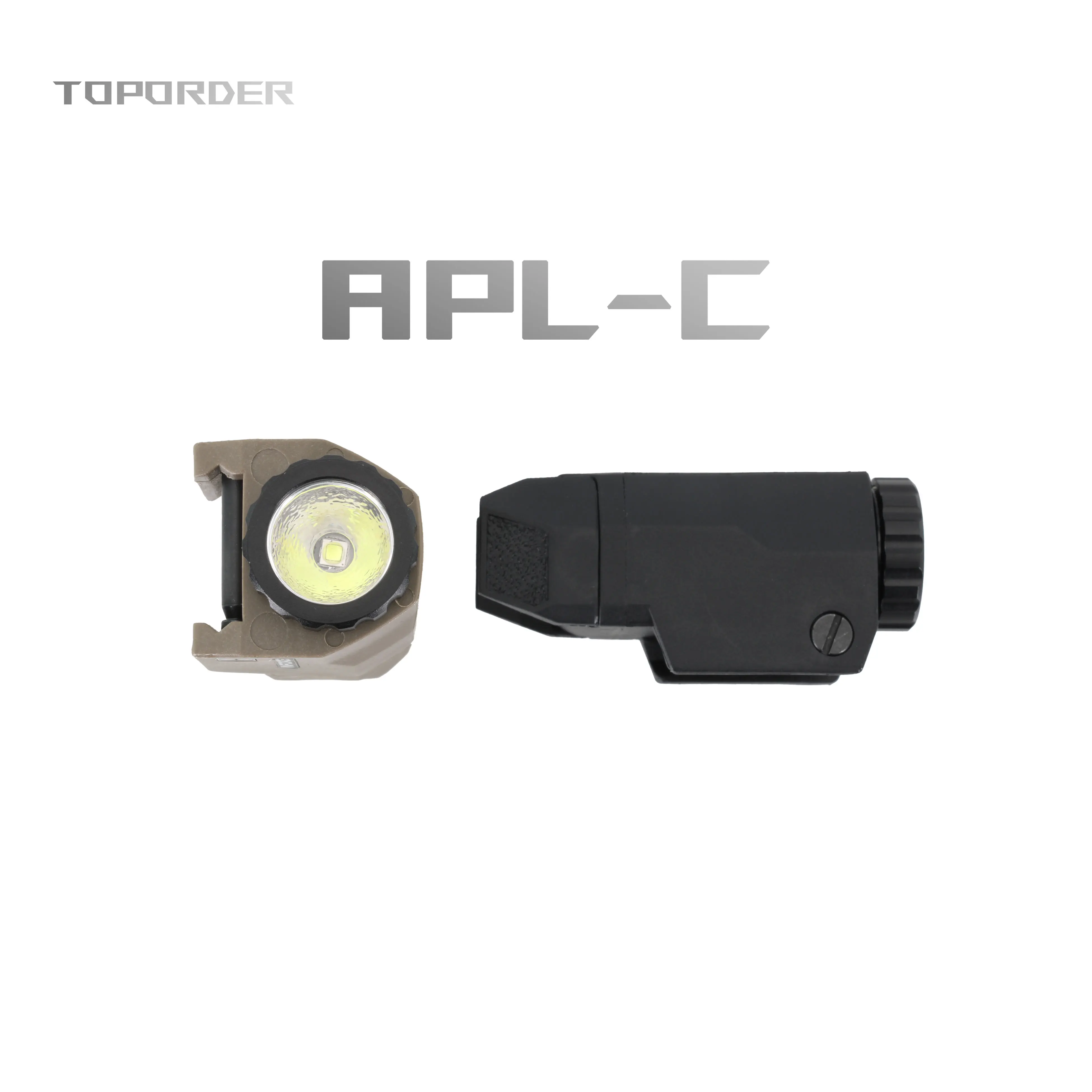 전술 APL-C ScoutLight 흰색 LED Airsoft 교수형 권총 소총 사냥 손전등 나일론 맞는 20mm 레일 글록 17 19 G17