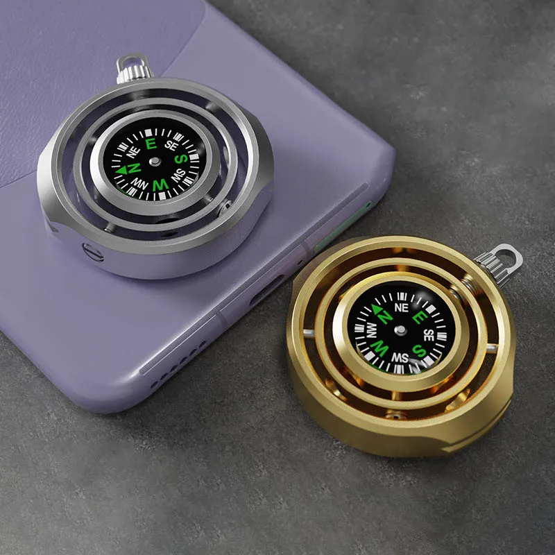 1 pièces nouvelle boussole extérieure Antistress Gyro Fidgeting jouets pour adulte Portable main Spinner jouets sensoriels Fidget Spinner jouets cadeaux