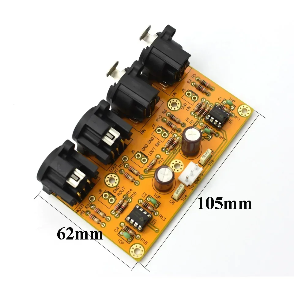 DLHiFi Balance preamp Balanced(XLR) to Unbalanced (RCA)/ Unbalanced (RCA) to Balanced(XLR) RCA to XLR Converter Switch Board