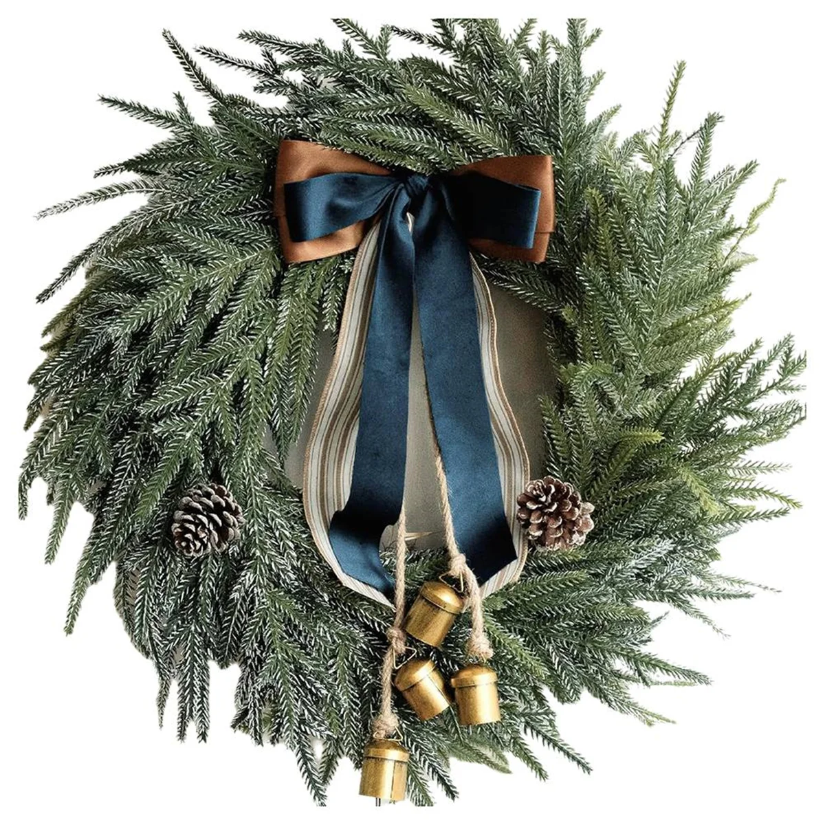 Decorazioni natalizie ETRT - Decorazioni natalizie con fiocco natalizio Ornamenti natalizi per porte a pigna