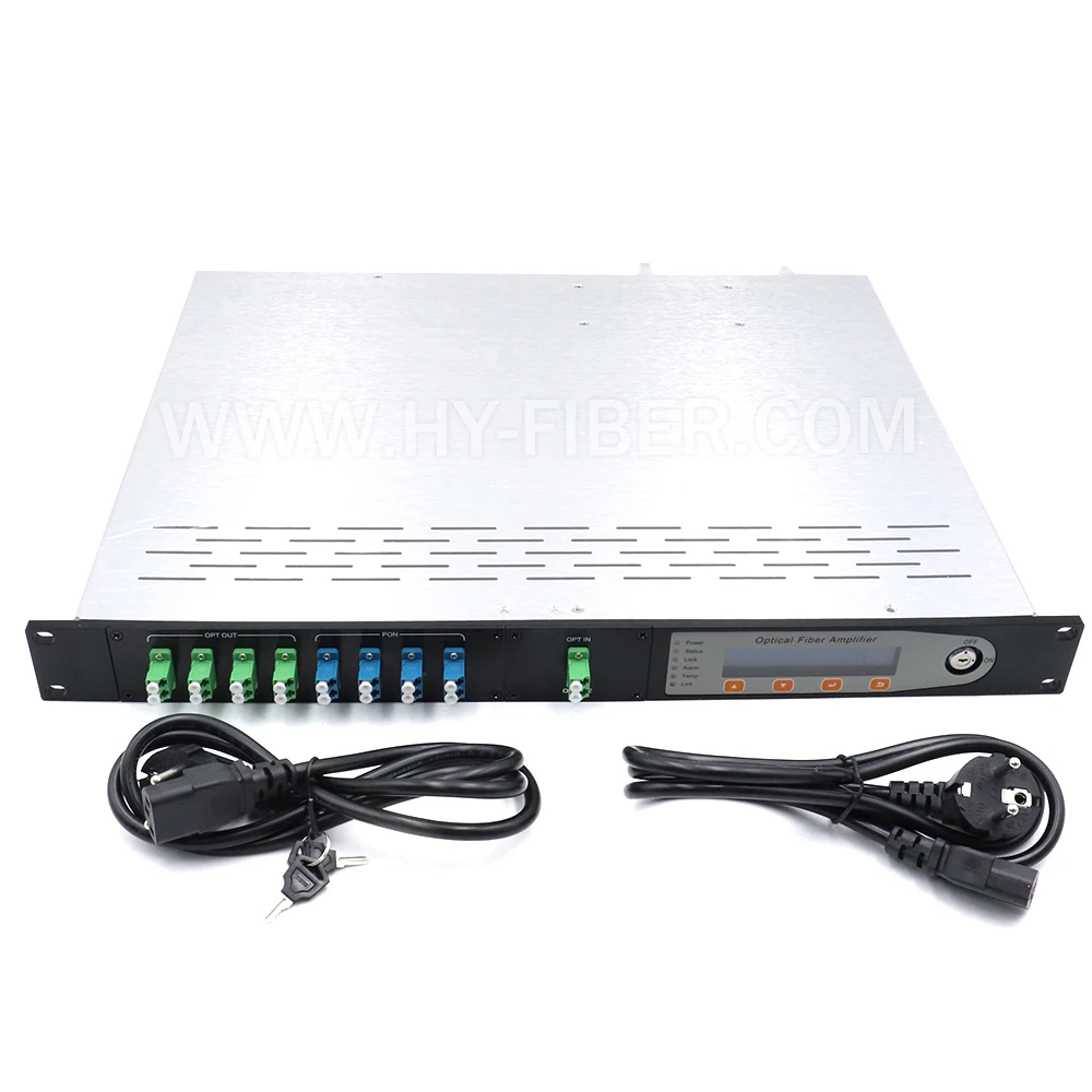 Imagem -02 - Amplificador Óptico Catv 1550nm com Wdm 22bm sc Apc Porta de Fibra Interruptor de Fibra 2x1 Vias