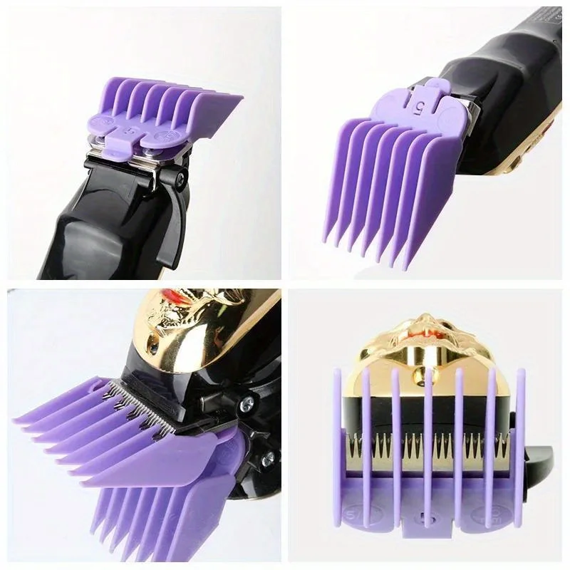 8/10Pcs Professional Hair Clipper Guards Barber Accessories Professional Trimmer Attachment Limit Combs Replacement Guards Set