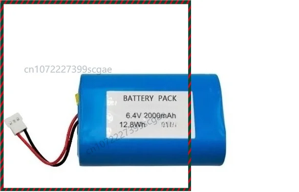 6.4V 2000mAh LiFePO4 Replacement Battery Pack R2TCN For Midea Robot Vacuum Cleaner