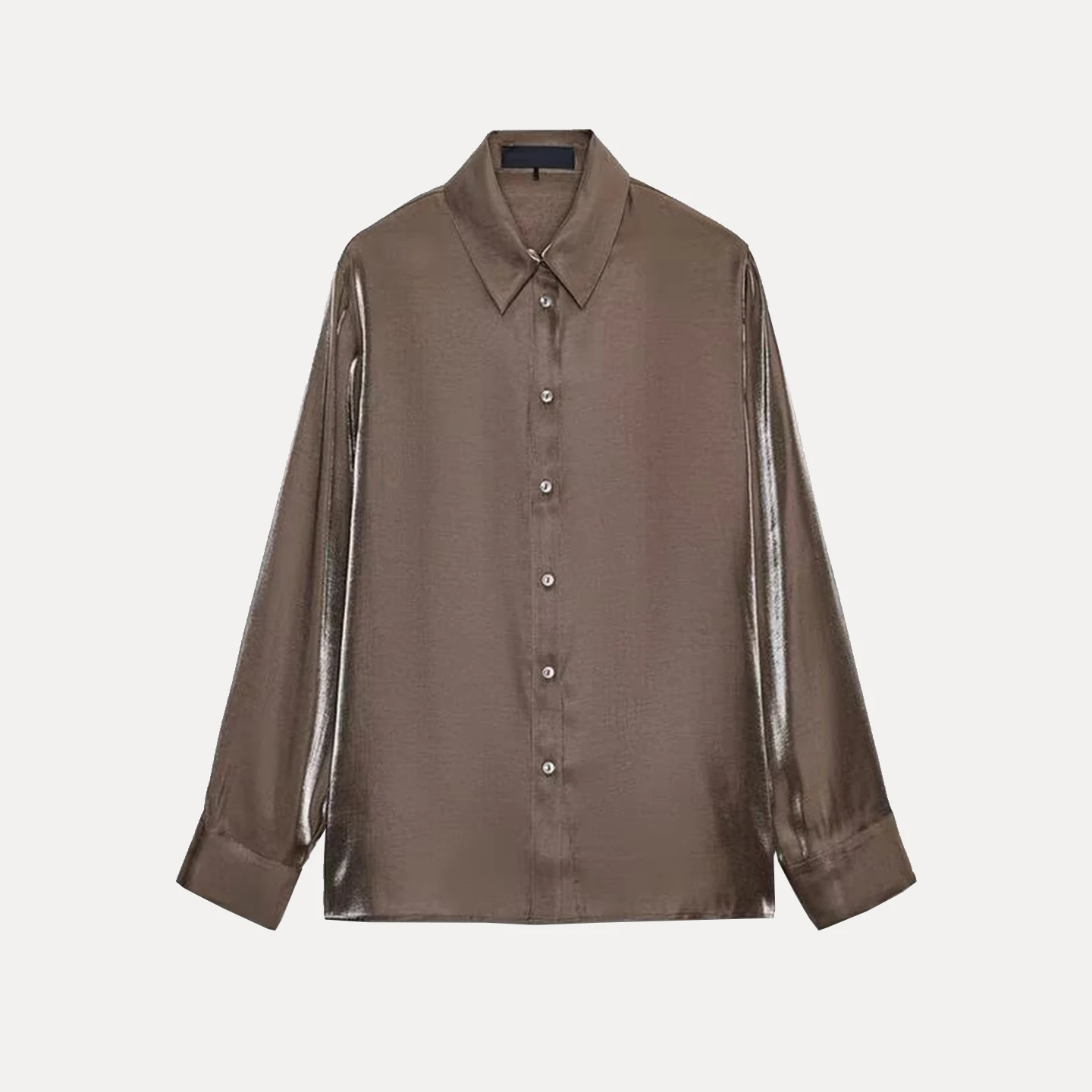 Faionable Loose Rainbow Coloured Damen Sle irt Drapey Herbst 2025, Neuankömmling Z Marke European Sle Long Sve