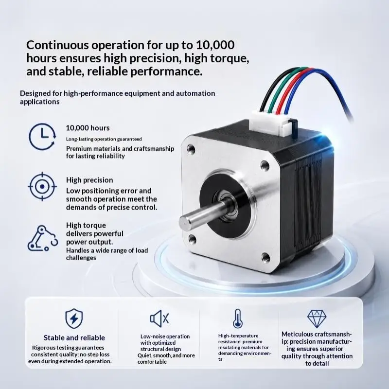 Nema17 17HS3401S 42 Stepper Motor 1.8 Degree 1A 34MM For CNC Laser Engraving Robotic Arm 3D Printer Ender 3