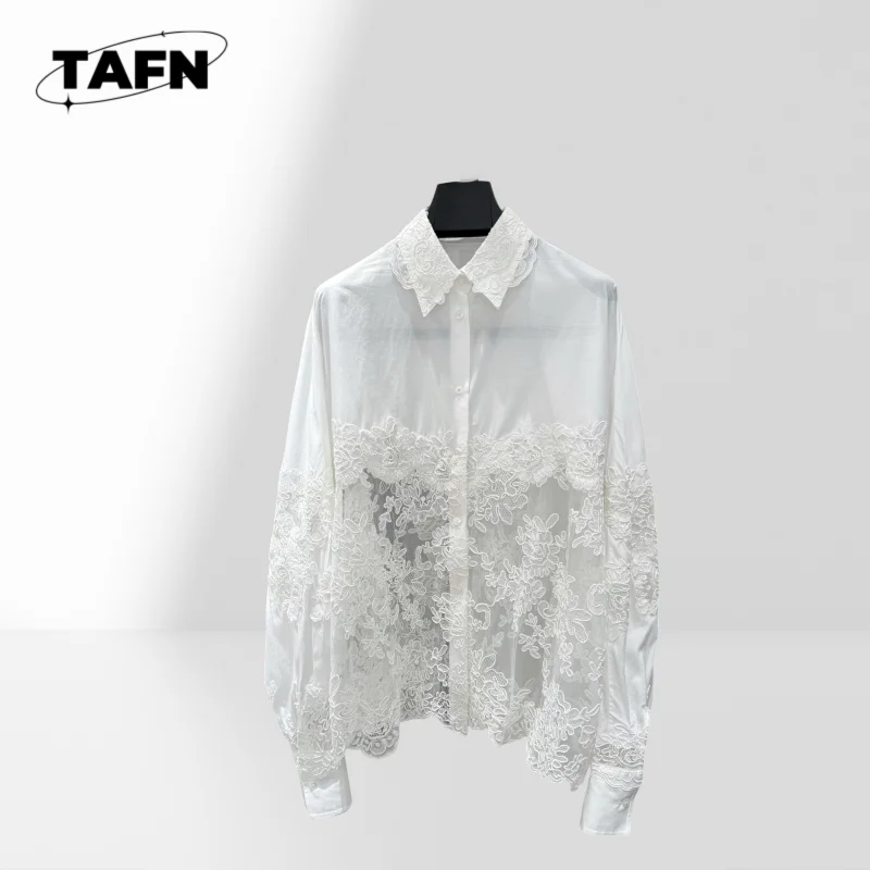 

Женская льняная рубашка, стильная туника, повседневная свободная блузка, женская рубашка на пуговицах, повседневная блузка с цветными блоками AJ1511