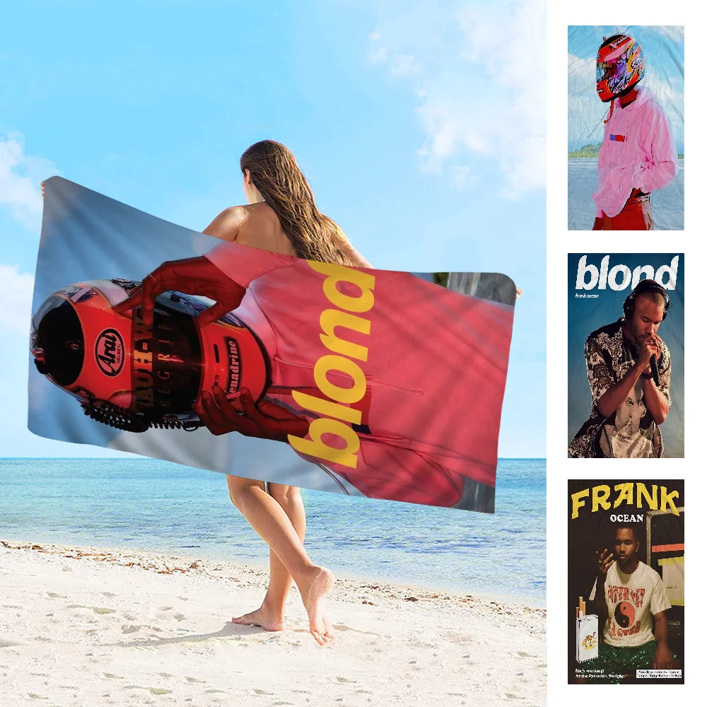 A-Frank_Ocean Poster Blond Beach Towel For Kids Personalized Bath Towel Pool Towel Vacation Gift Picnic Towel Party Gift