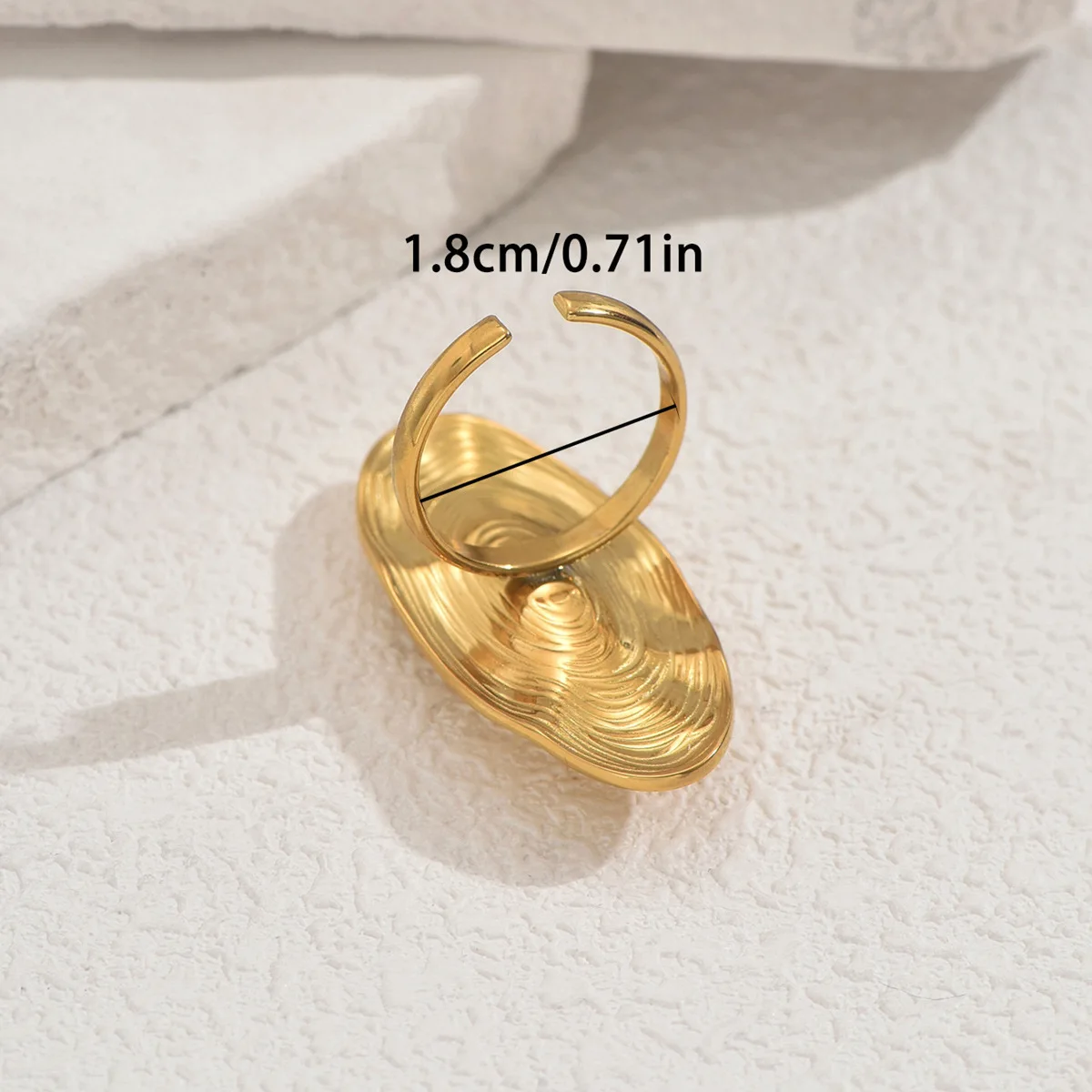 خاتم نسائي بتصميم جديد مرصع باللؤلؤ، خطوط شخصية، مفتوح ومتعدد الاستخدامات