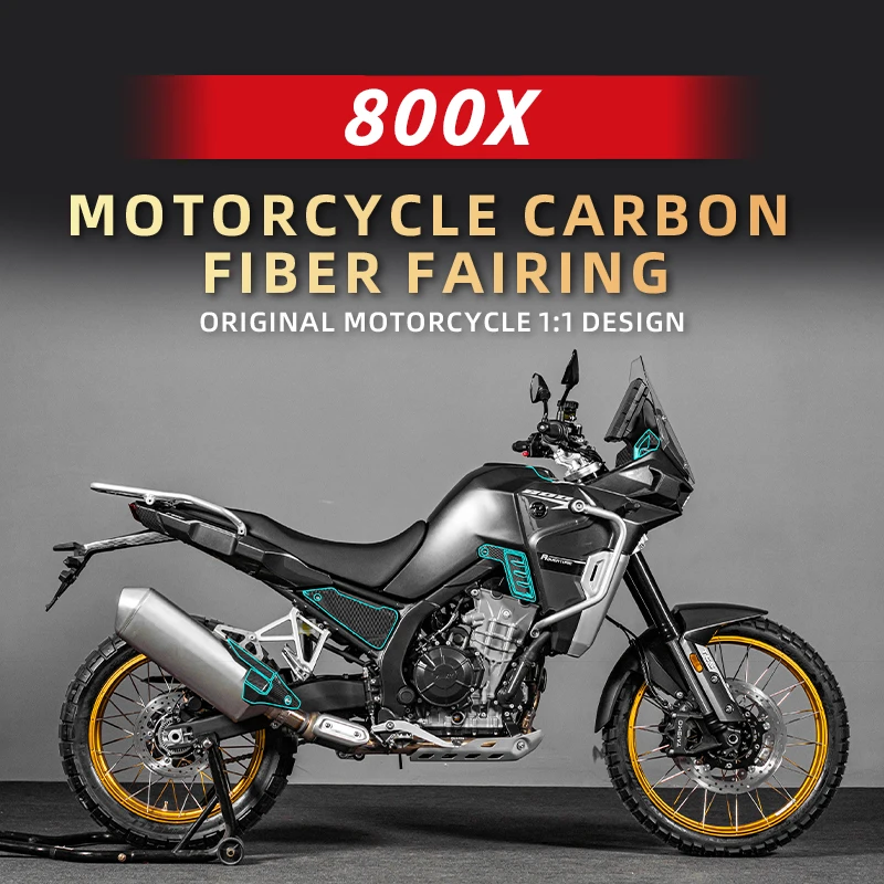 Used For KOVE 800X Motorcycle Carbon Fiber Fairing Stickers Kits Of Bike Accessories Decoration Protection Decals Motor Refit