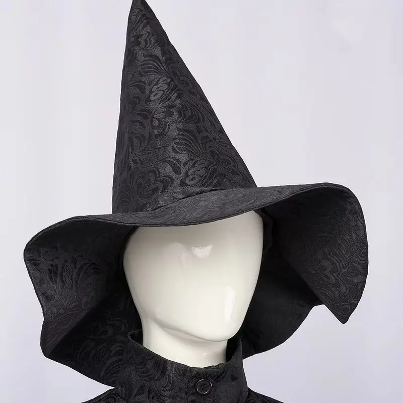 New Movie Evil Witch Cosplay Dress  Victorian Witch Costume Kids Mother Hat Men Women Halloween Party Suits Cosplay Costume