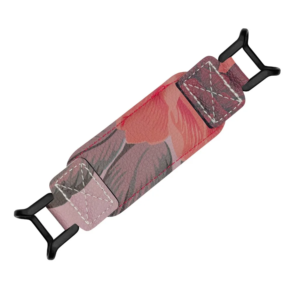 

PU Leather Tablet Hand Strap Elastic Non-slip EReader Holder Flowers for Kindle/Kobo/Voyaga/Lenovo/Sony 6-8" E-Book Tablet