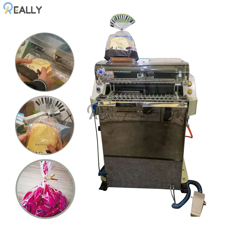 Plastic Bag Twist Tying Machine Paper Plastic Bread Candy Bags Tying Machine Bread bags Packing Machine