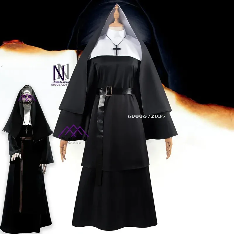 유럽과 미국의 뜨거운 여성 수녀 가운 파티 필수 캐릭터 의상 드라마 무대 공연 할로윈 코스 의상 mb.3