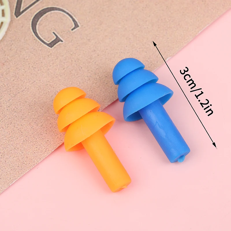 Anti-Lärm Schlaf Ohrstöpsel Schlafen Noise Cancelling Wiederverwendbare Silikon Sound Block Ohrstöpsel Sommer Wasserdicht Schwimmen Ohr Stecker