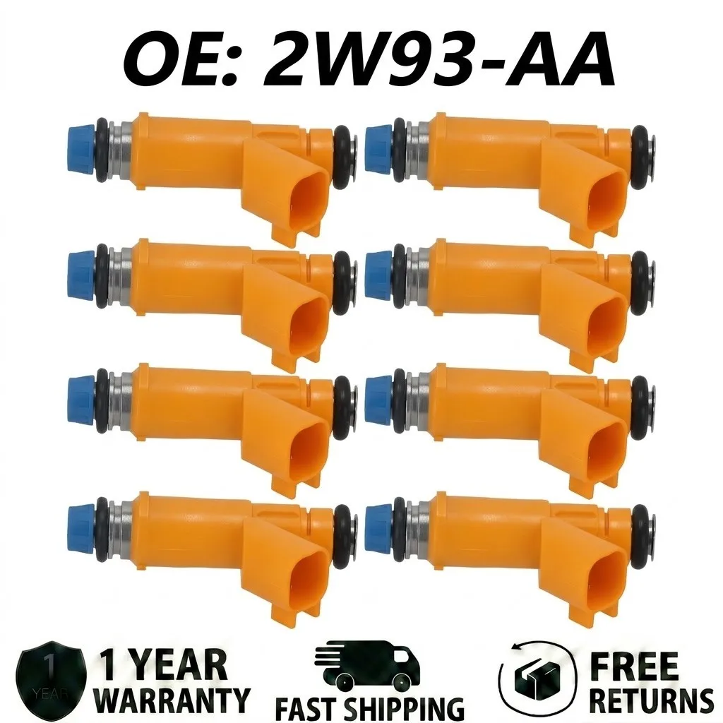 

8pcs Fuel Injector Set for Land Rover LR3 Range Rover 4.4L & Jaguar 4.2L, Replacement Part 2W93-AA, Engine Nozzle Kit
