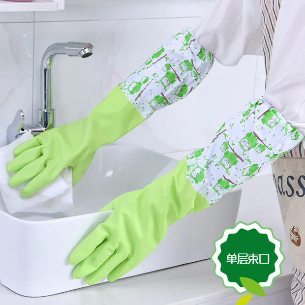 Household Gloves Kitchen Washing Dishes Cleaning Household Rubber Latex PVC Gloves