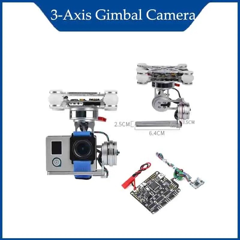 

B-CUBE 3-Axis Brushless Gimbal Camera Mount 32bit Storm32 Controller Broad For Gopro3/Gopro4/SJ4000/FPV Drone RC Tools