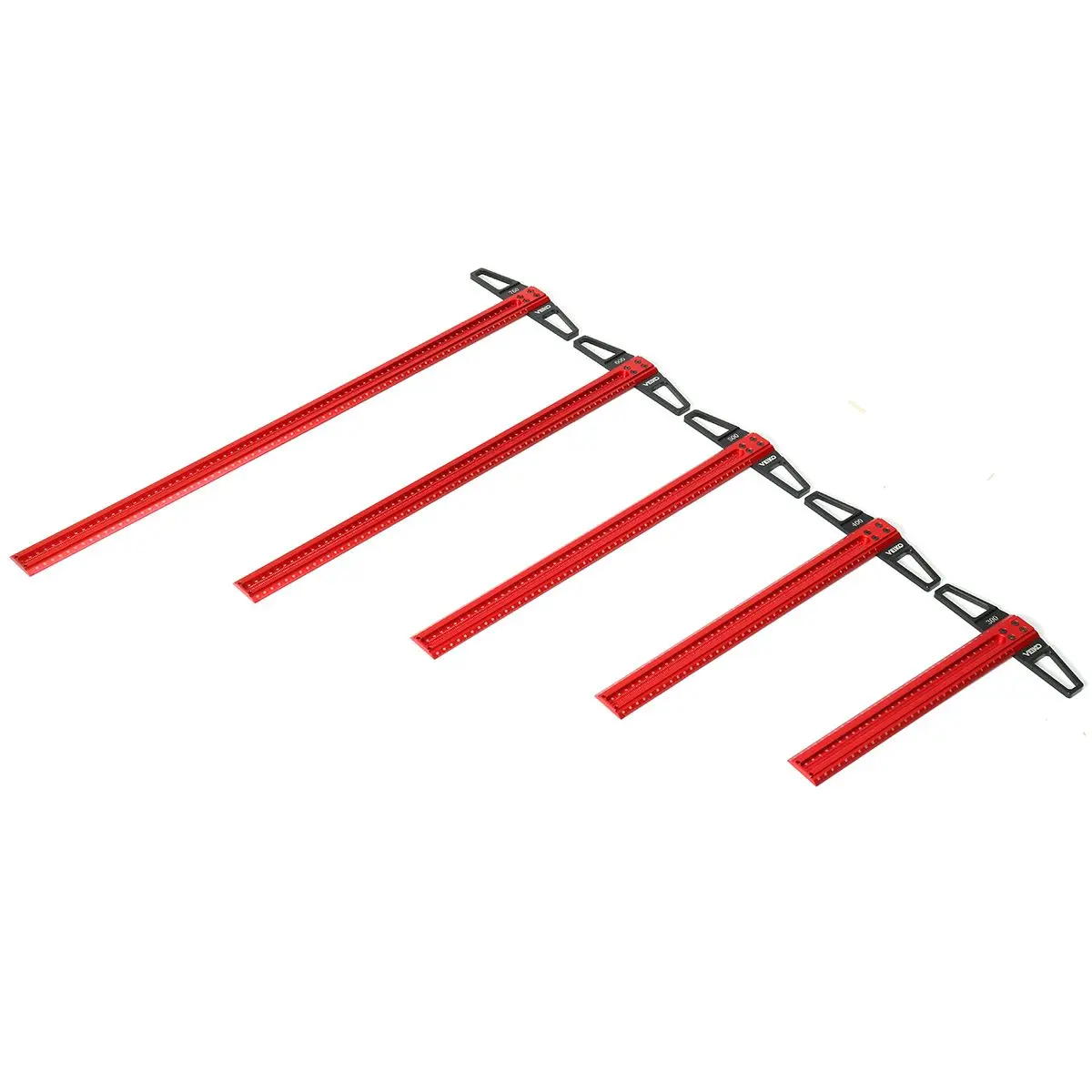 Imagem -06 - Carpintaria Escriba tipo t Régua Quadrada Scribing Hole Drawing Marking Gauge Medição Cruzada Ferramenta de Carpinteiro 300760 mm
