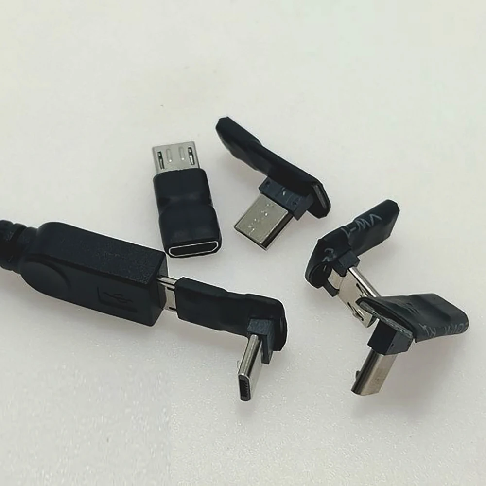 

5Pin U-Shaped Micro USB Adapter 90 Degree Angled for Android Device Data Sync Charging Plug