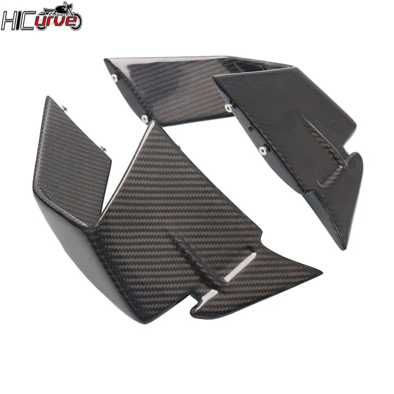 Carbon Fiber Windshield Wing Fairing Front Aerodynamic Spoiler Winglet Fit For S1000RR M1000RR S1000 RR 2019-2023