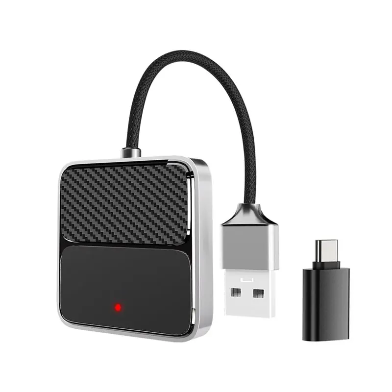 

Беспроводной адаптер AED6-2-в-1 для CarPlay и Android Auto, смарт-бокс с ИИ, Wi-Fi и BT5.2, ОС LINUX, преобразует проводной CarPlay в беспроводной.