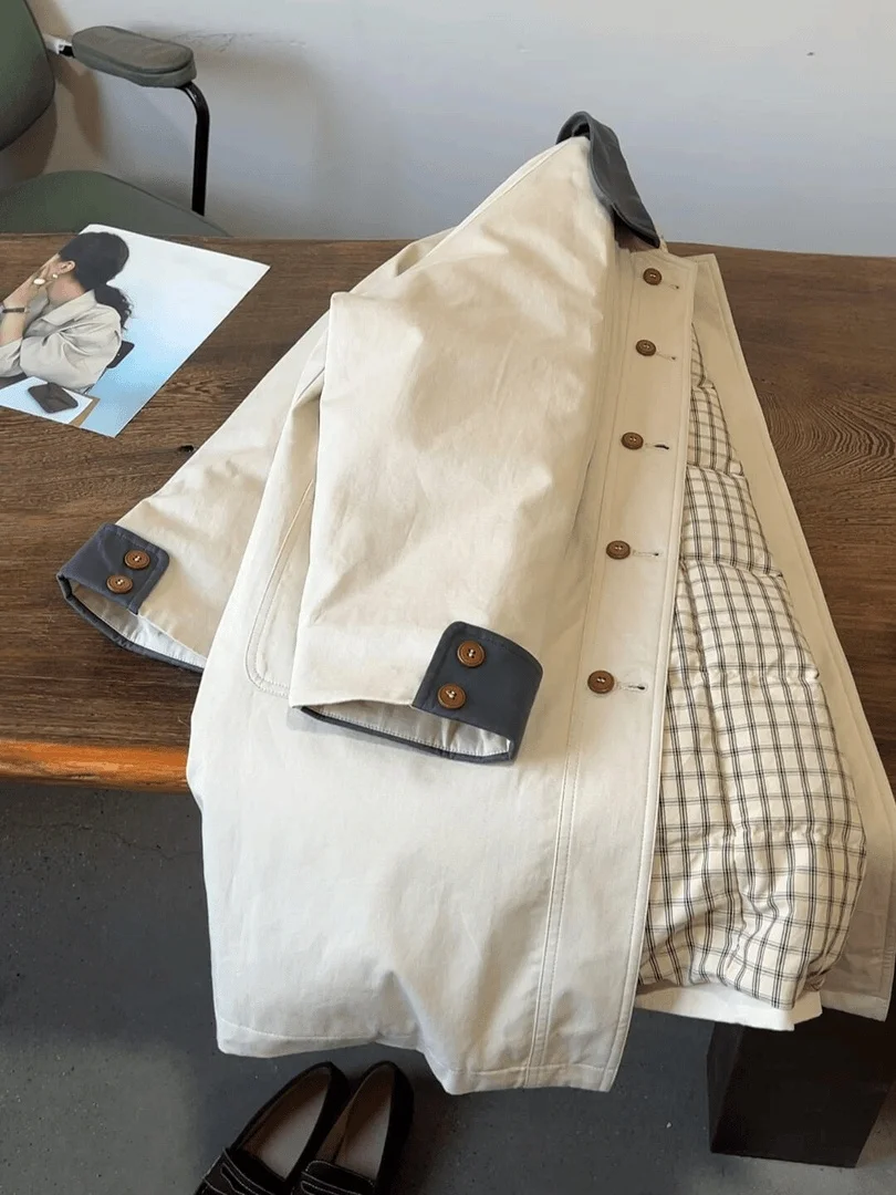 

2025 Winter New Arrival Ultra-Thi ort Cotton Jaet Women's Warm Sli Korean Sle Cotton Coat Unique Fem Outerwear