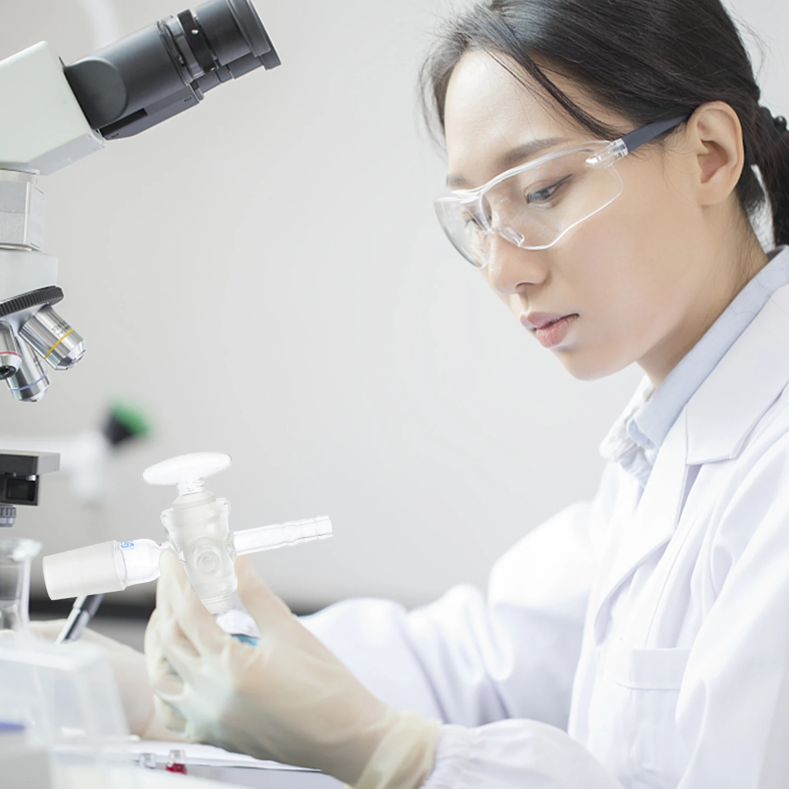 

Tee Glass Piston T-piston Three-way Exhaust Connector Instrument Laboratory Supplies Tube Vacuum Type