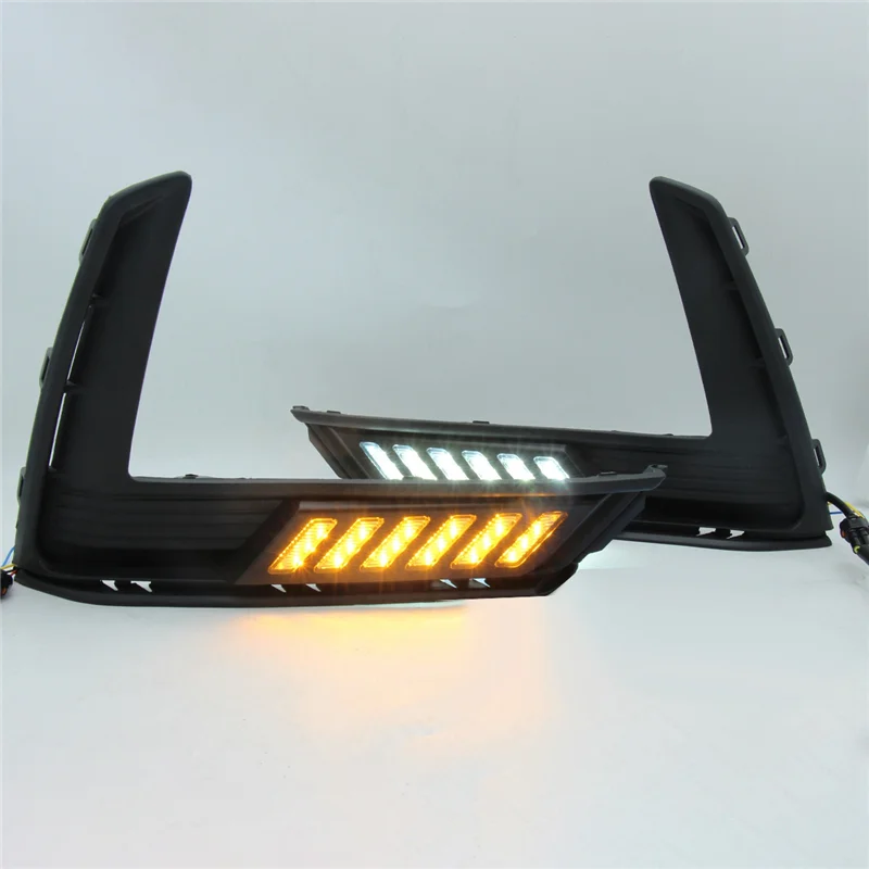 Tri-Color Daytime Running Light LED Turn Signal Light Fog Light for Honda CRV CR-V 2023