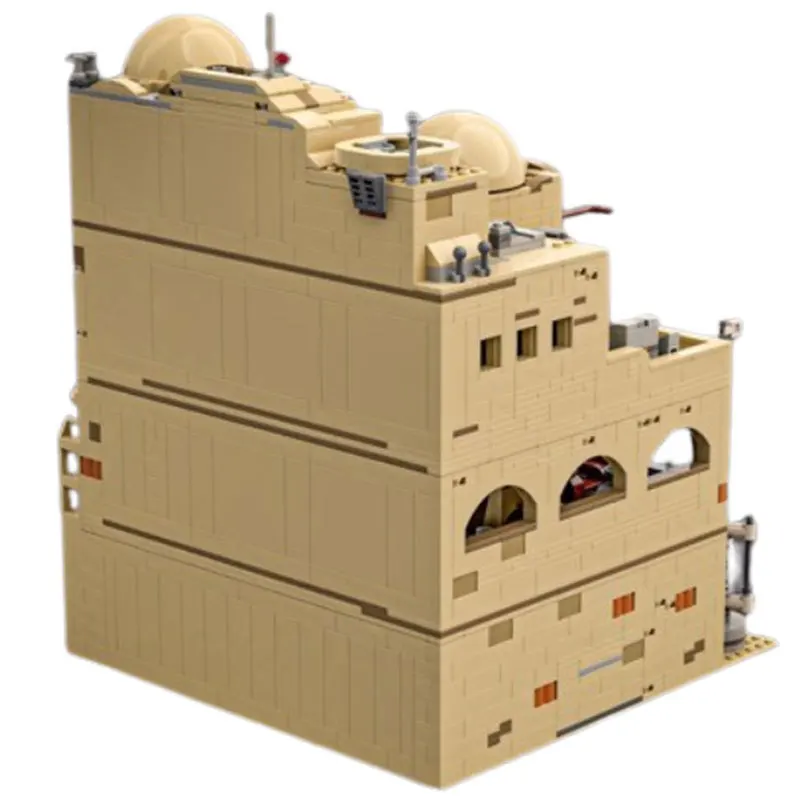 MOC Średniowieczna Trawiarnia Puzzle Model Zabawka dla Dzieci Małe Klocki do Składania Kolekcja Zabawek