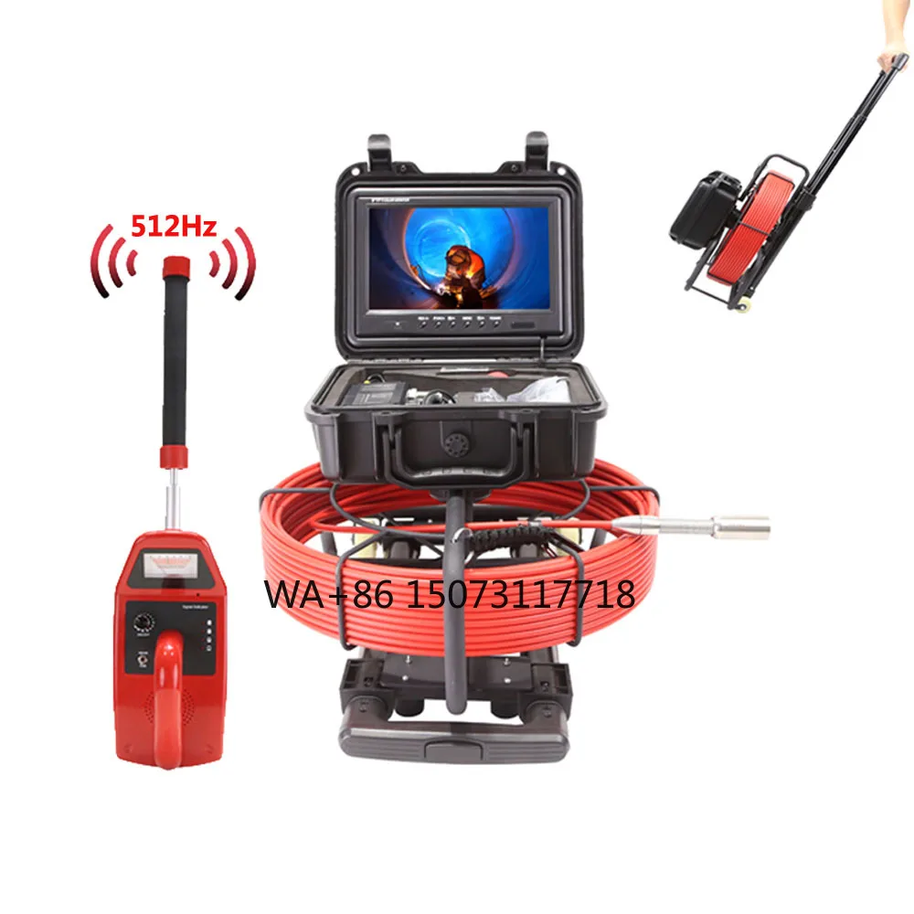

Upgraded Version Portable Pull Rod Pipe Inspection Camera Plumbing Sewer Camera 512 Hz Endoscopic Analog Video Digital Camera
