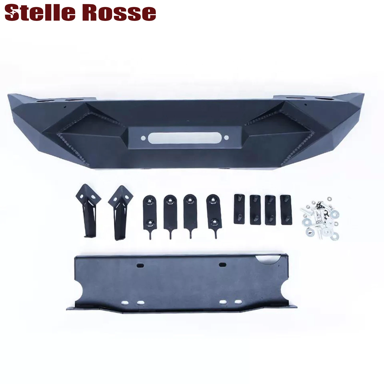 Aluminum  Aggressive Front Bumper For Jeep Wrangler Jk 07-17 Modify Part