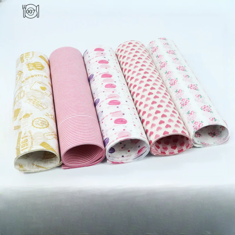 50 шт. вощеная бумага, пищевая смазка, бумага для упаковки пищевых продуктов, оберточная бумага для хлеба, конфет, картошки фри, масляные бумажные инструменты