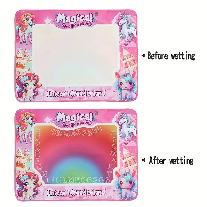 Grande toile aquarelle – bloc de dessin créatif réutilisable, tapis de dessin animé adapté aux graffitis aquarelles et aux plaisirs amusants et sans désordre