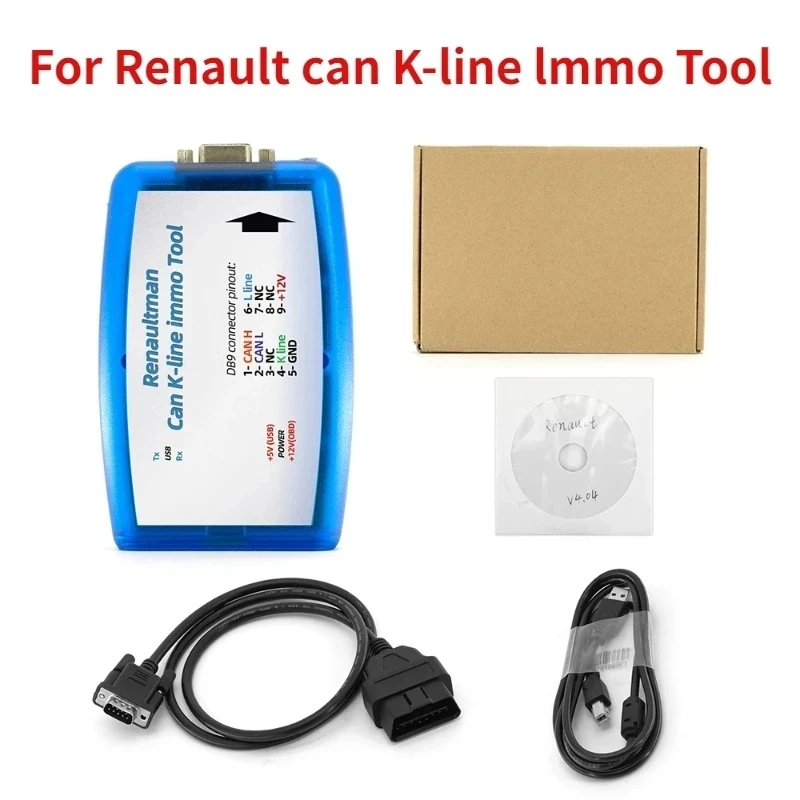 for Renault Can K-line Immo Tool V4.06 Support for Renault CAN/K-line ECU Tool OBD2 Programmer Read Write EEPROM