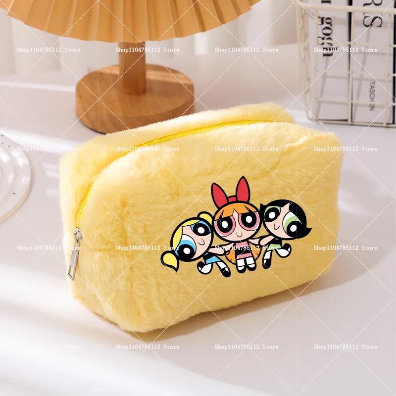 The Powerpuff Girls Makeup Bag Bubbles Cartoon Printed Cosmetic Bags Women Portable Travel Toiletry Organizer Storage Pouch Gift view 6