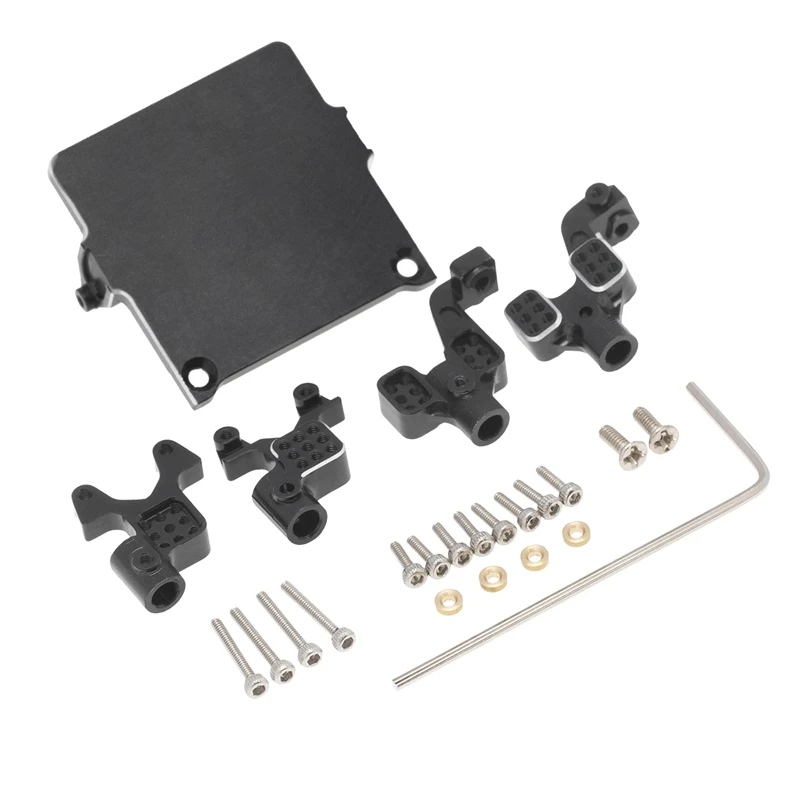 Amortisseur réglable avant et arrière en métal, tours de montage, pièces de rechange, mise à niveau pour 1/24 RC Inoler Axial SCX24