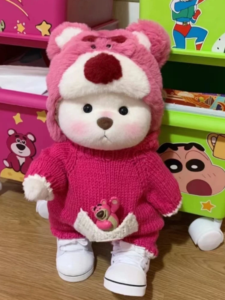 30 cm hoge kwaliteit handgemaakte Lena Joint Bear Only kleding cosplay verandering kleding meisje knuffel knuffelpop vriendin geschenken - afbeelding 2