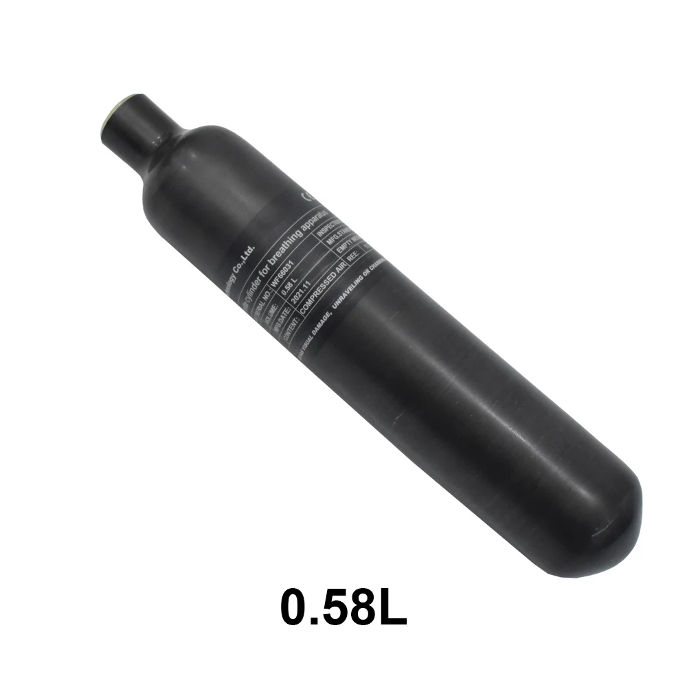 TUXING 300Bar 4500Psi 0.58L 580cc Air Carbon Fiber Cylinder High Pressure Tank HPA Bottle M18*1.5