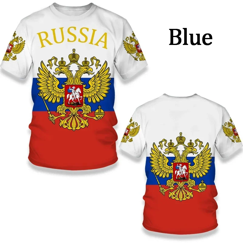 

Summer Fashion Men/Women Russia Flag 3D Print T-shirt Unisex Hip Hop Punk Rock Tee