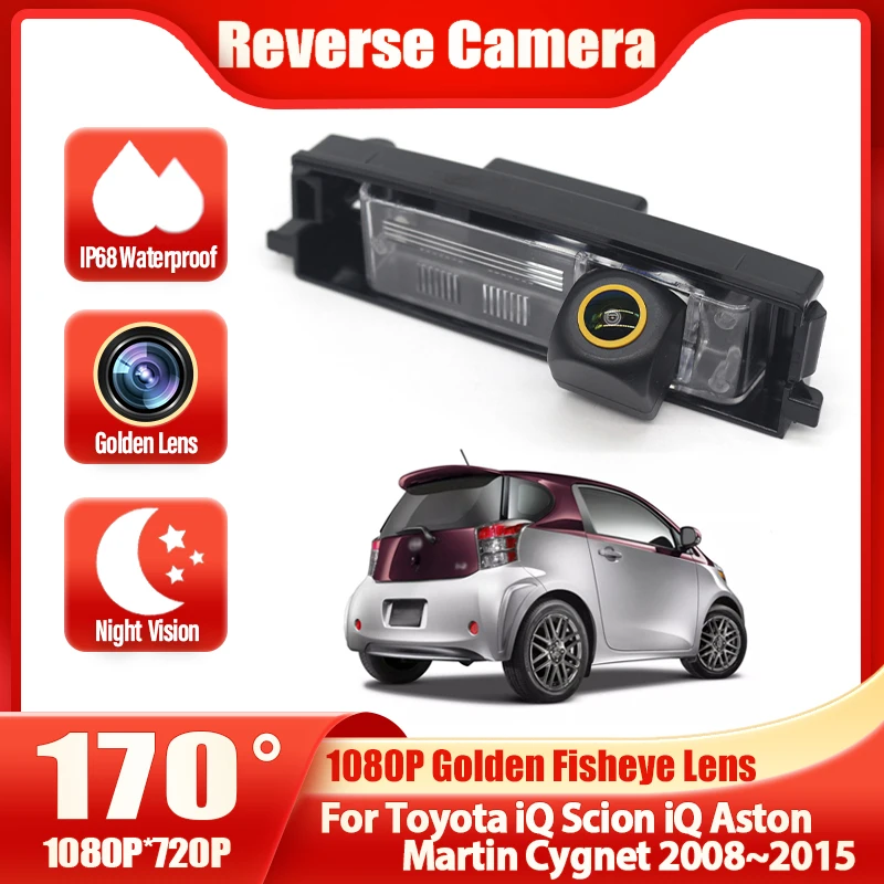 CCD HD Fisheye Rear View Camera For Toyota iQ Scion iQ Aston Martin Cygnet 2008~2015 Car Reverse Parking Monitor Accessories