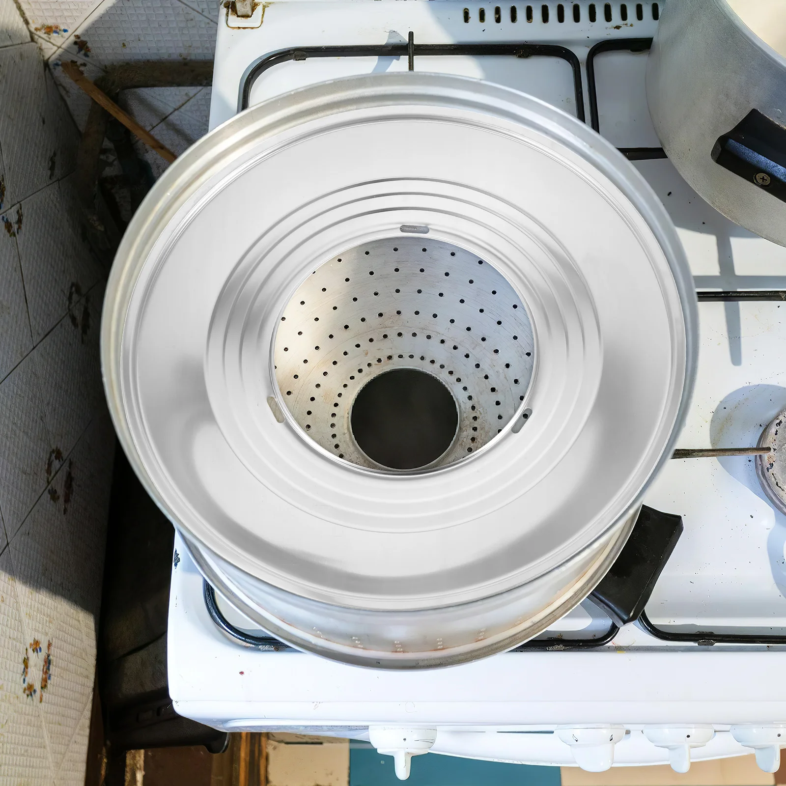 

1pc Stainless Steel Steamer Rack For Cooking Steaming Dumplings Adjustable Layer Steam Pot Insert Kitchen Supplies Steamer