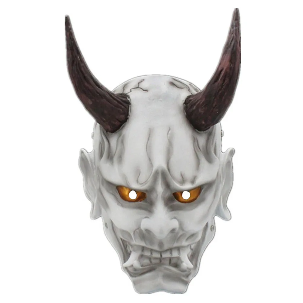 

Red Prajna Mask Halloween Party Ghost Face Fang Demon Mask Resin Mask Ghost House Escape Room Prop