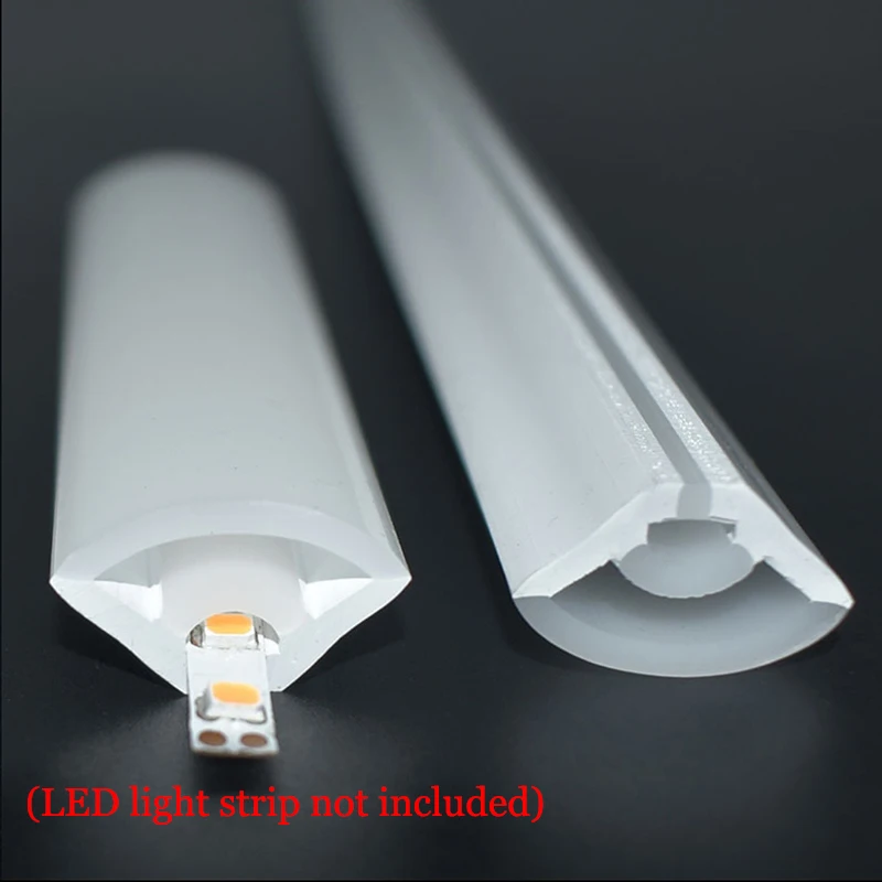 Tubo de cuerda de neón Led para tira de Led de 5/8Mm, cinta de lámpara suave de Gel de silicona impermeable para exteriores, estilo v, 1-5 m/unidad