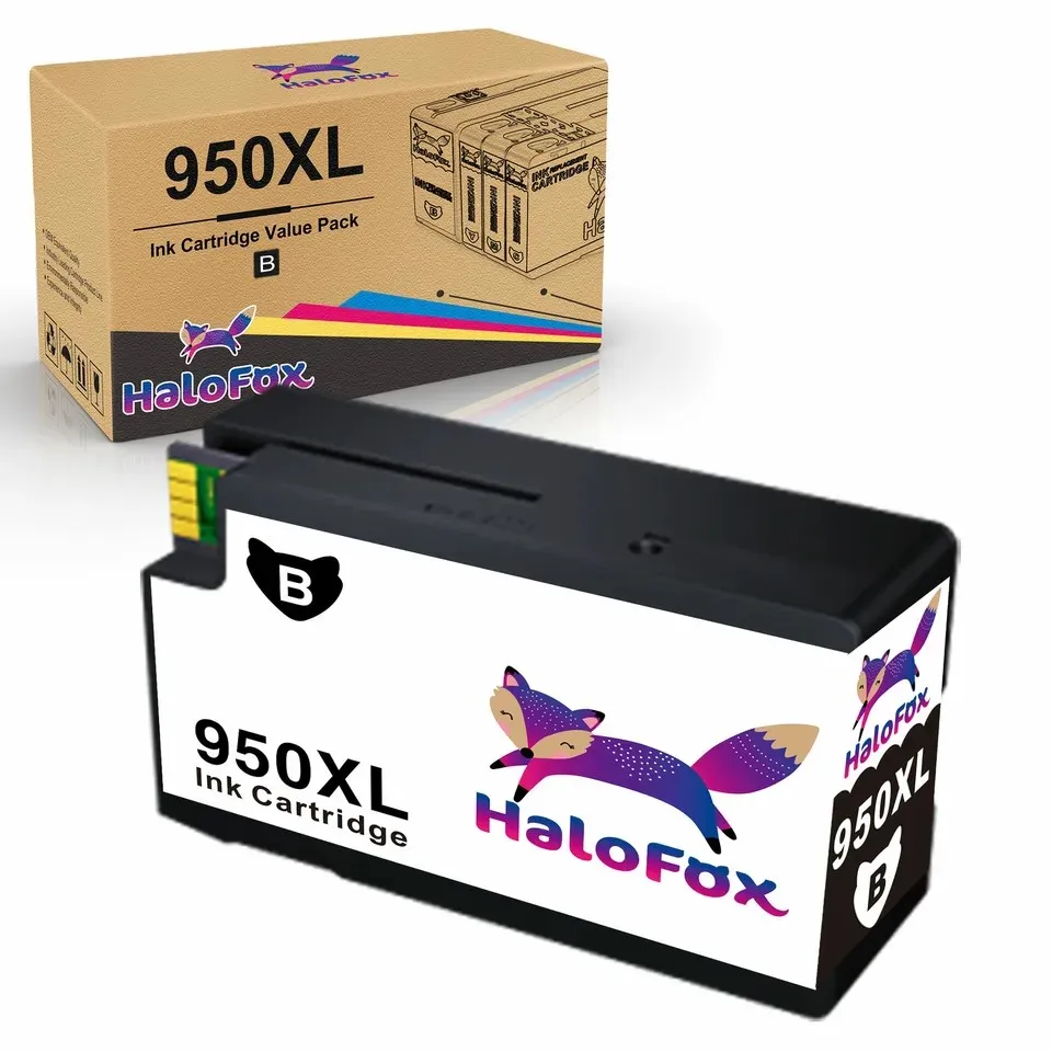 4Pack 950 XL 951 XL Ink Cartridge for HP Officejet Pro 8600 8620 8625 8630 +Chip