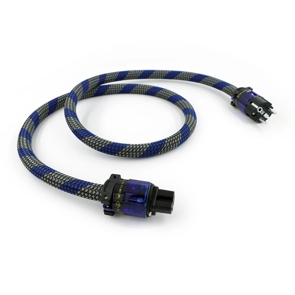 مضخم صوت عالي الدقة OCC AC عالي الجودة سلك طاقة مرشح DAC مع قابس مطلي بالروديوم FURUTECH F1-11M-N1