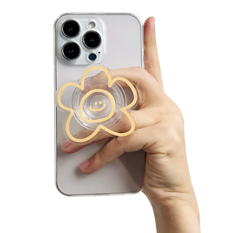 التصميم الأصلي التعبير زهرة حامل الهاتف المحمول قبضة المقبس شعبية حامل كسول قابل للطي أسلوب بسيط Nh ينبع أدوات الساعة