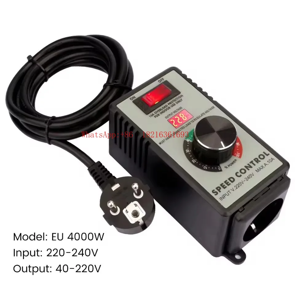 Limited Offer Multifunctional 4KW Motor Speed Switch, Angle Grinder Polisher Variable Speed Controller, Universal Voltage Regu