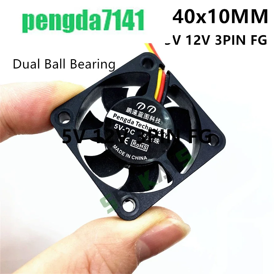 

DC5V 12V 24V Шарикоподшипник 4010 40MM Вентилятор 4CM 40*40*10mm Вентилятор для Южного и Северного моста Чип 3D-принтера Охлаждающий вентилятор 3pin FG