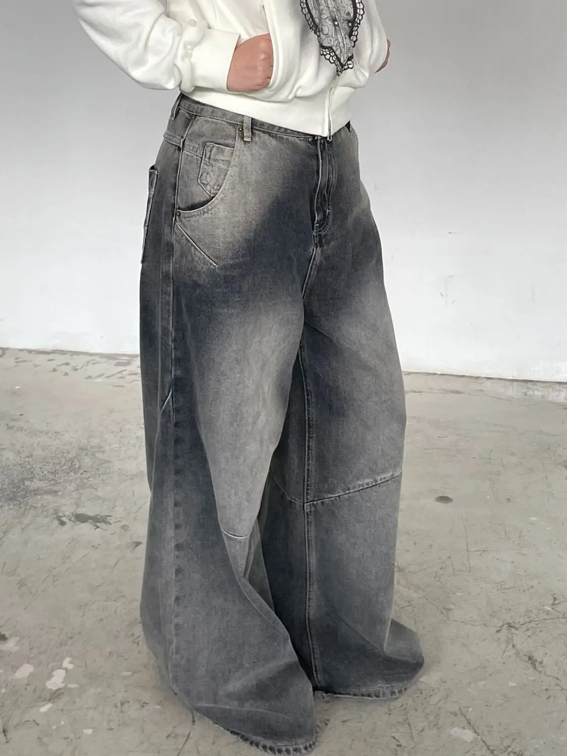 Pantalones vaqueros de pierna recta para hombres y mujeres, pantalones casuales de pierna ancha, sueltos y simples, personalidad de moda, estilo callejero Hip hop, y2k